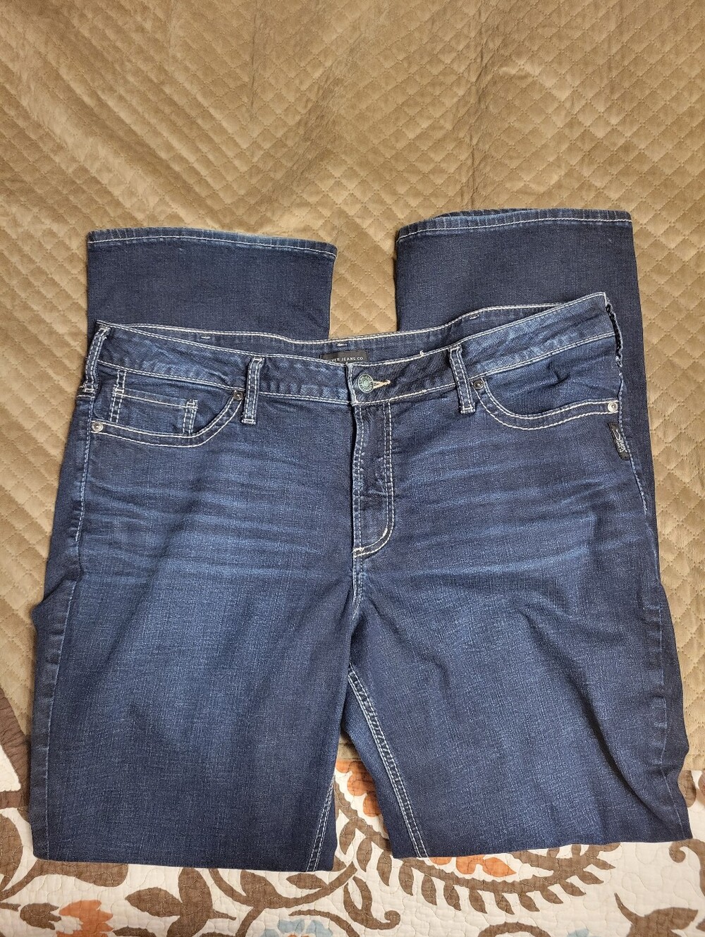 Silver Suki Bootcut Women’s Blue Denim Western Jeans Size 20 L33
